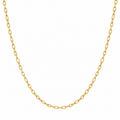 Delicate Chain 18K Gold Filled 18 Inches — Close up · chain weave detail