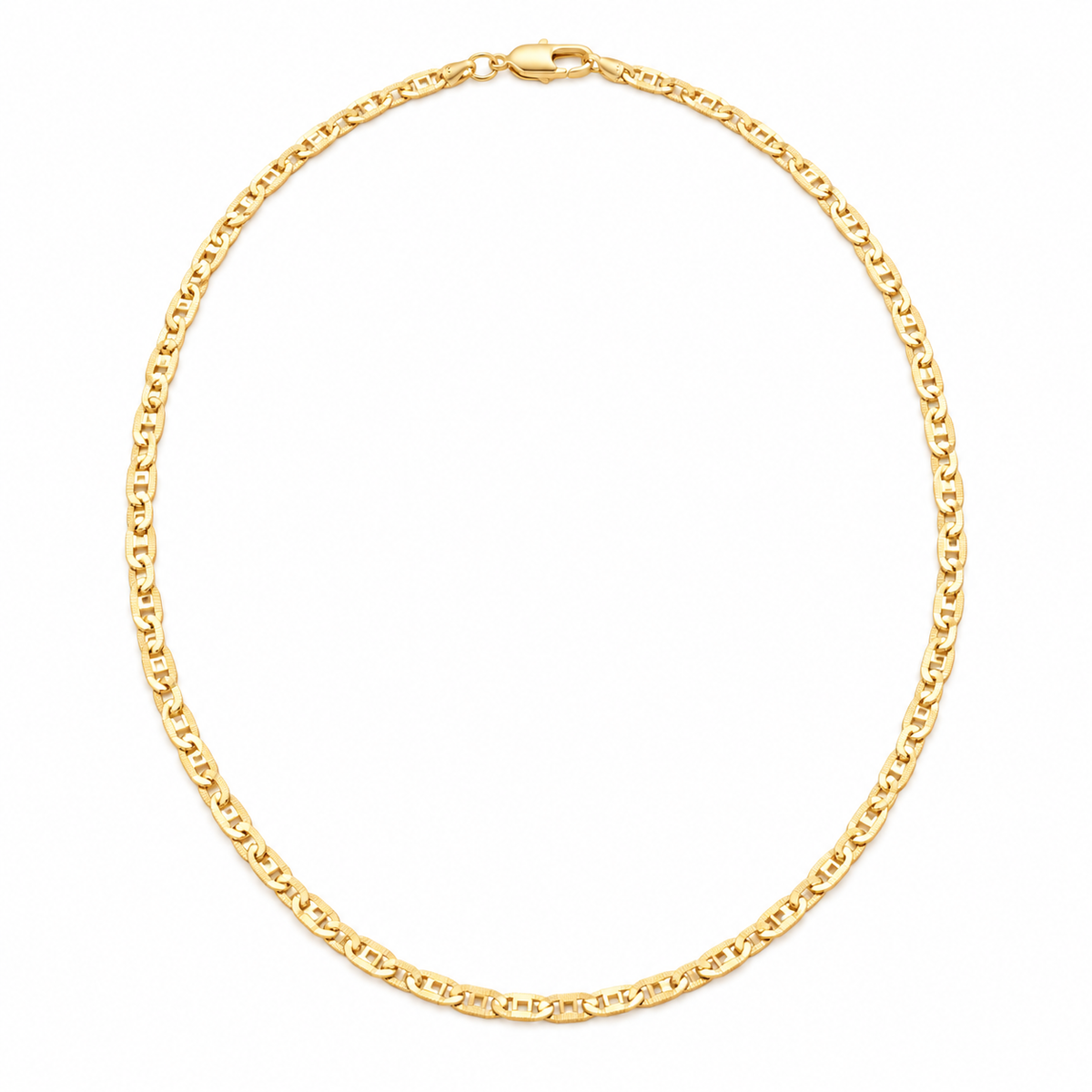 Figaro Chain Necklace - 18K Gold Filled — Product view · white background