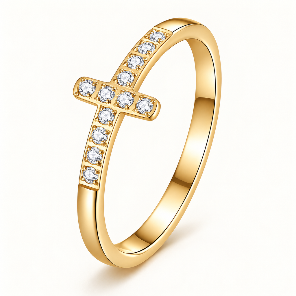 Belle Cross Ring – individual close-up showing design details
