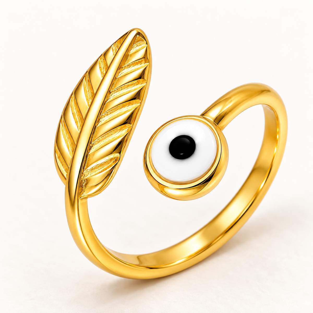 Arielle Evil Eye Ring – individual close-up showing design details