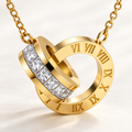 Serena Interlocking Necklace – individual close-up showing design details