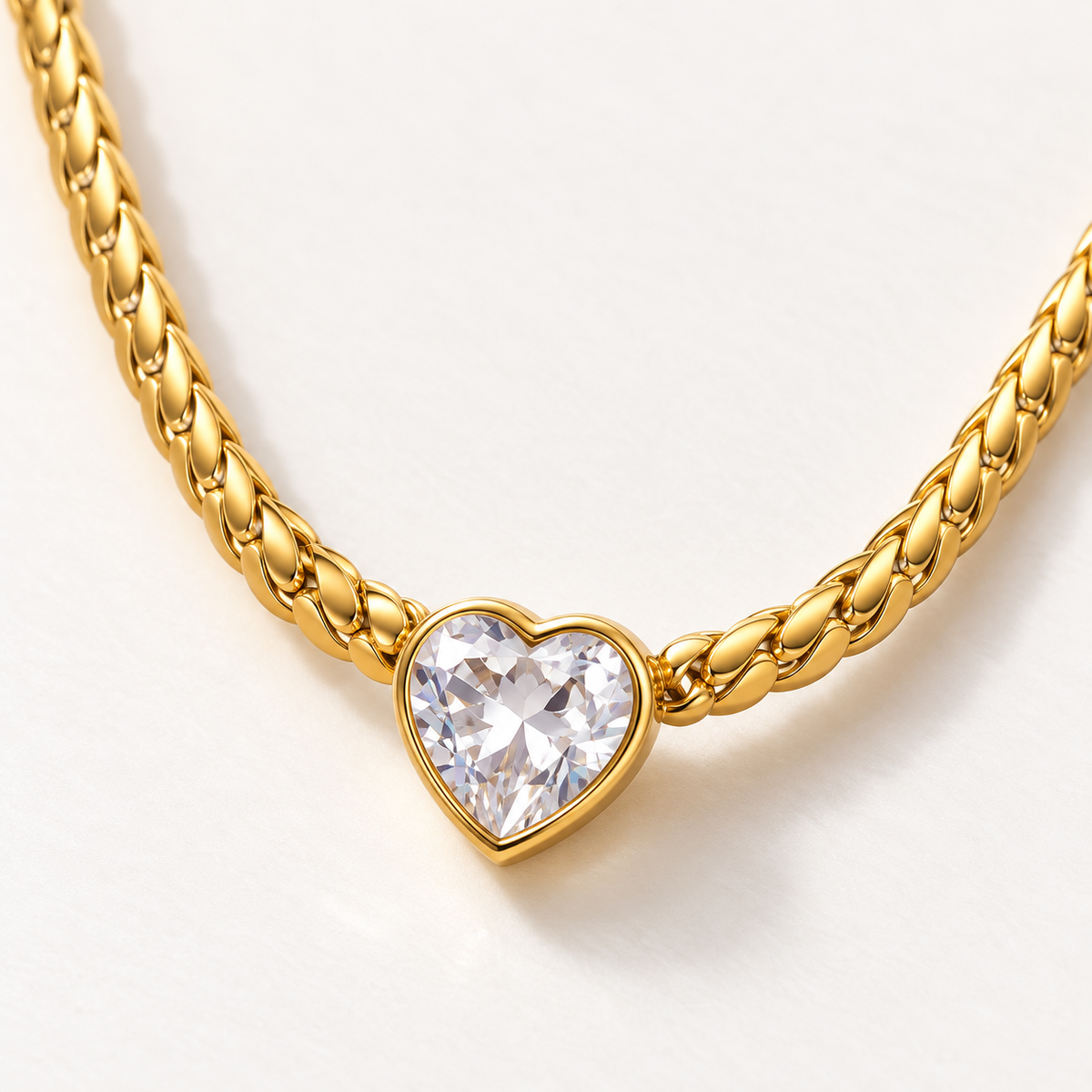 Belle Heart Necklace – individual close-up showing design details