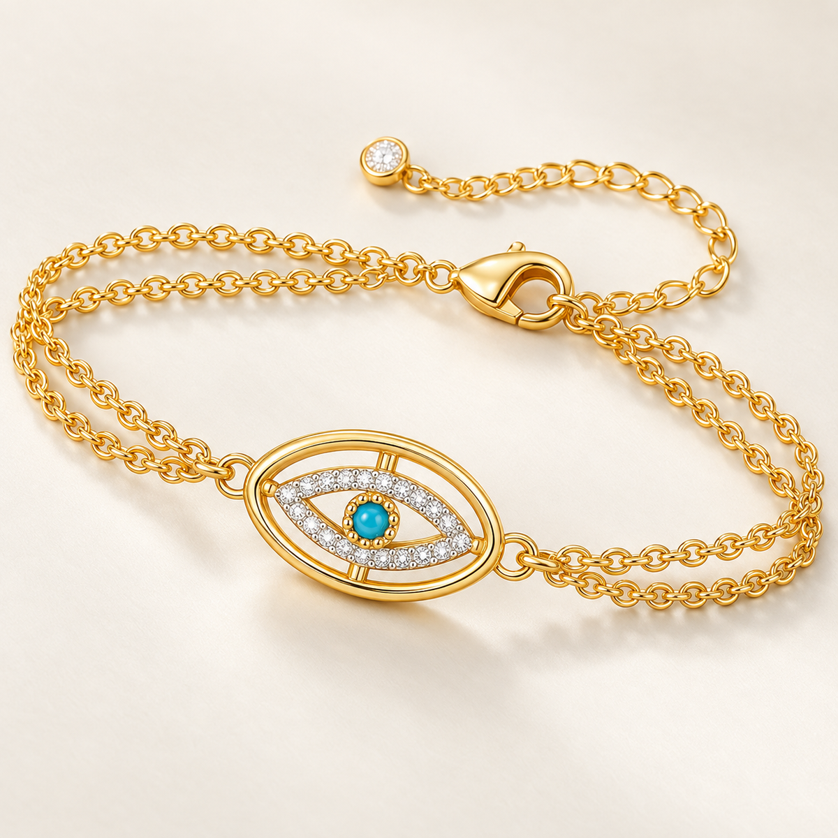 Lumi Evil Eye Bracelet – individual close-up showing design details