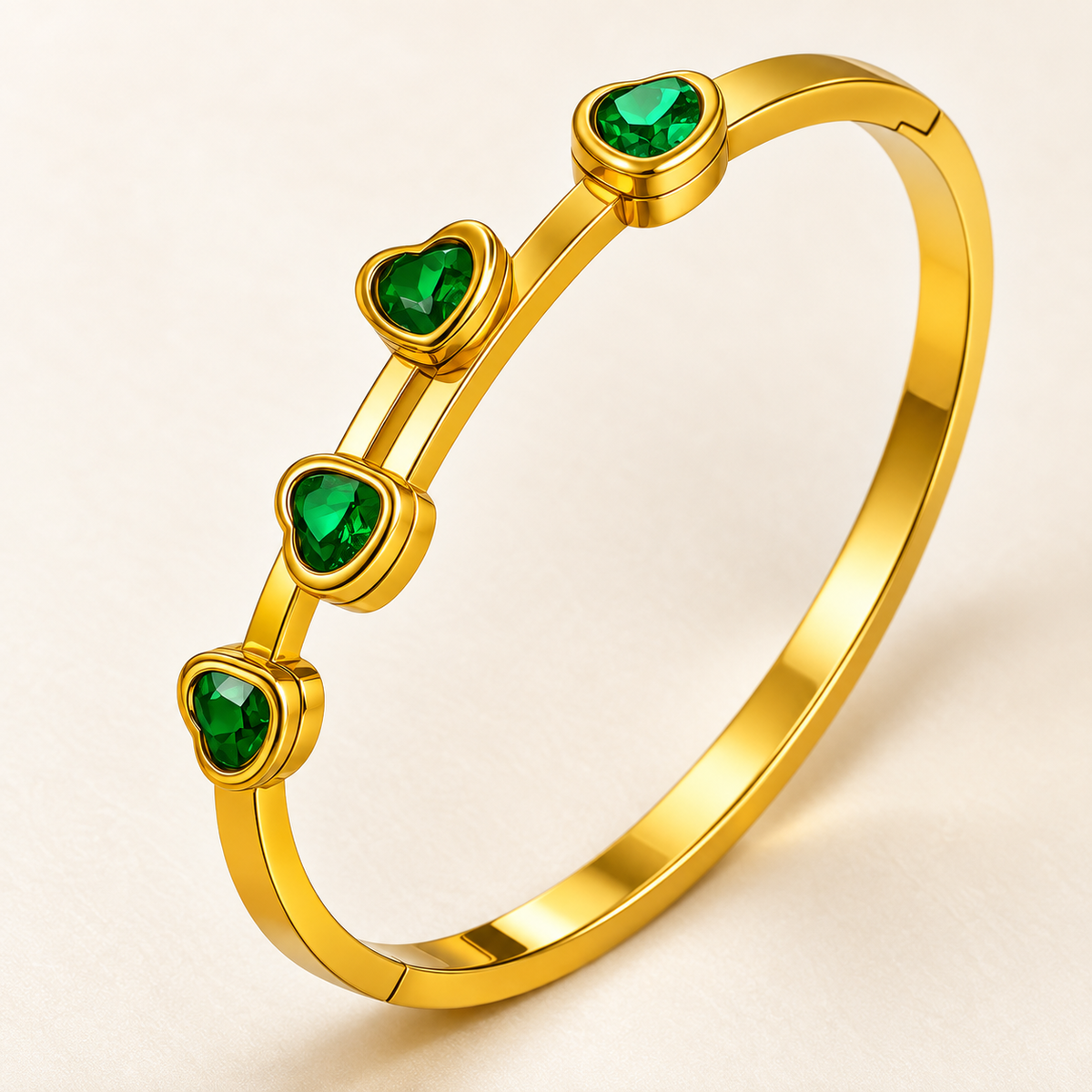 Fleur Heart Bracelet — close-up of the design and finish