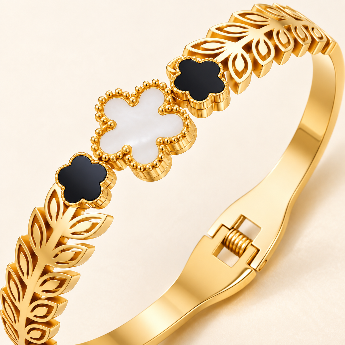 Sora Floral Bracelet — close-up of the design and finish