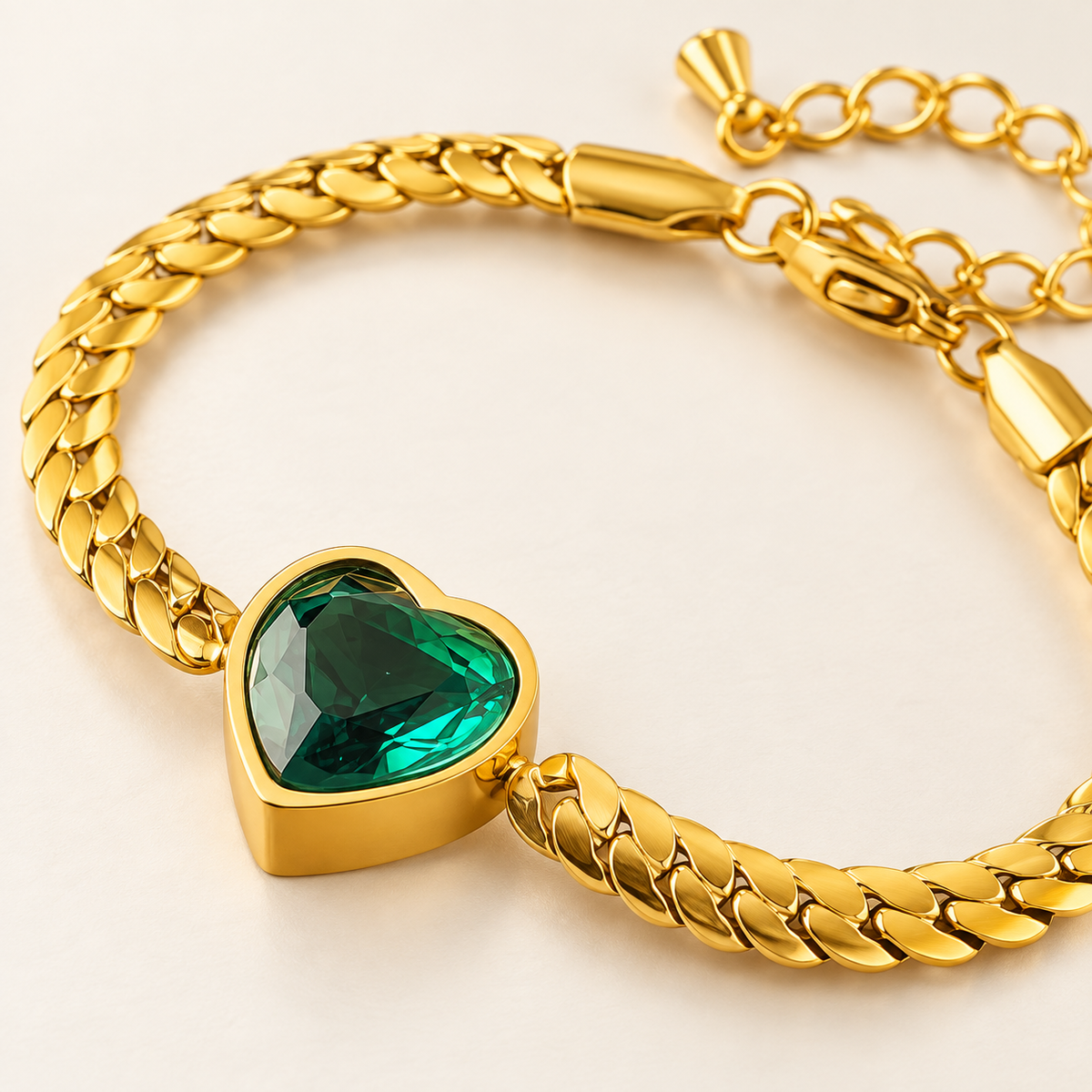 Eden Heart Bracelet — close-up of the design and finish