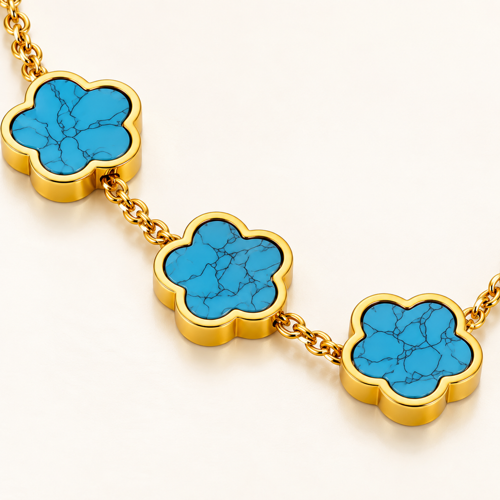 Arielle Floral Meadow Bracelet — close-up of the design and finish