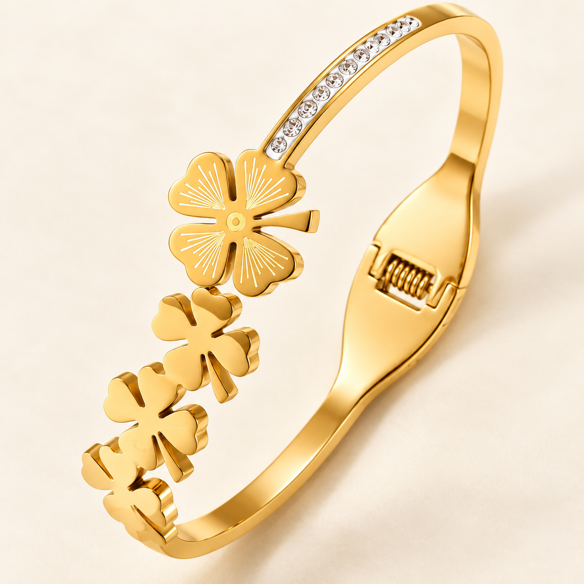 Lyra Floral Meadow Bracelet — close-up of the design and finish