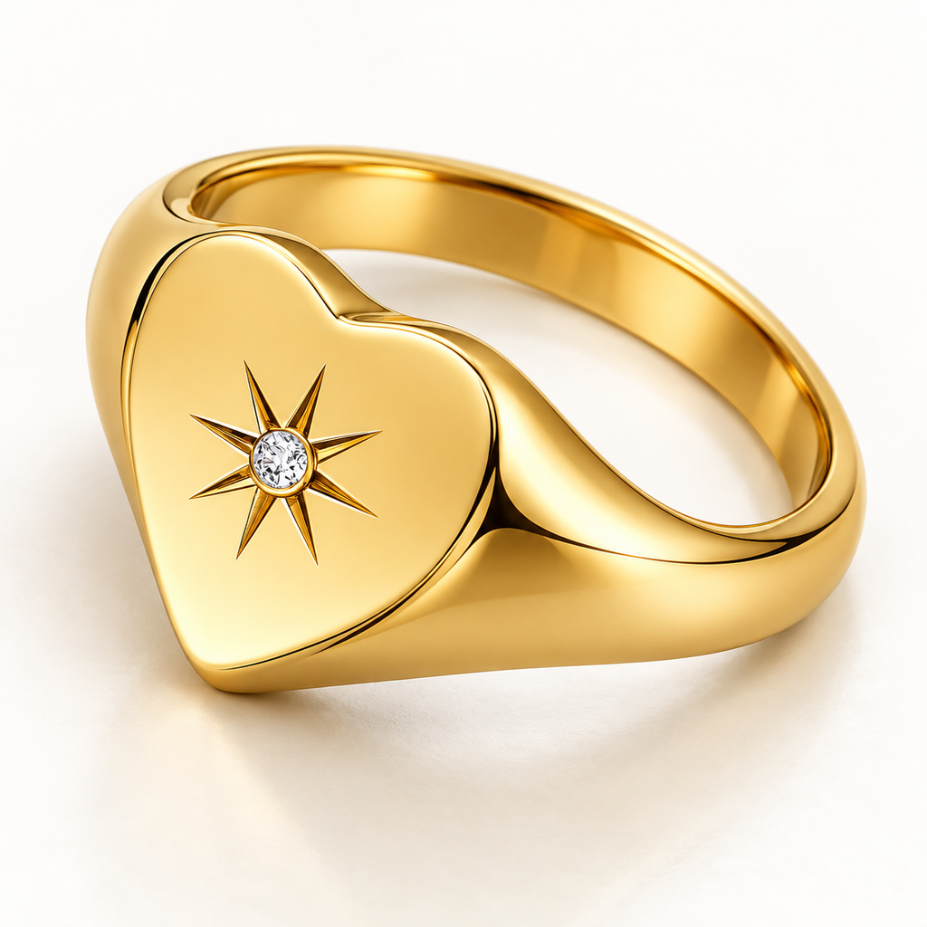 Aurelia Heart Ring – individual close-up showing design details