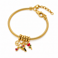 Love Charm Bracelet — full bracelet on white background