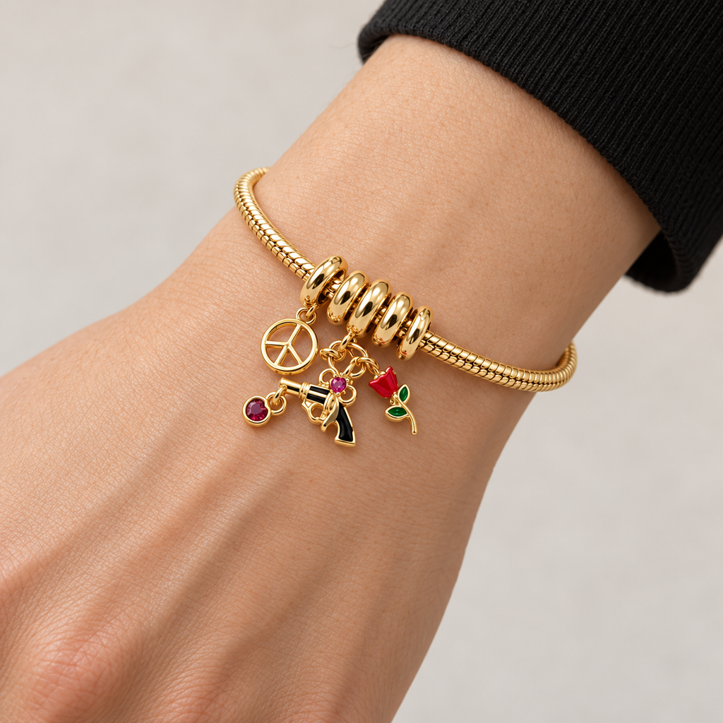 Love Charm Bracelet — realistic wrist try-on