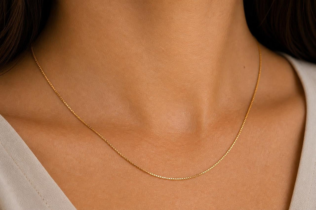 Italian Venetian Chain – 18K Gold, 20″ — original product photo 2