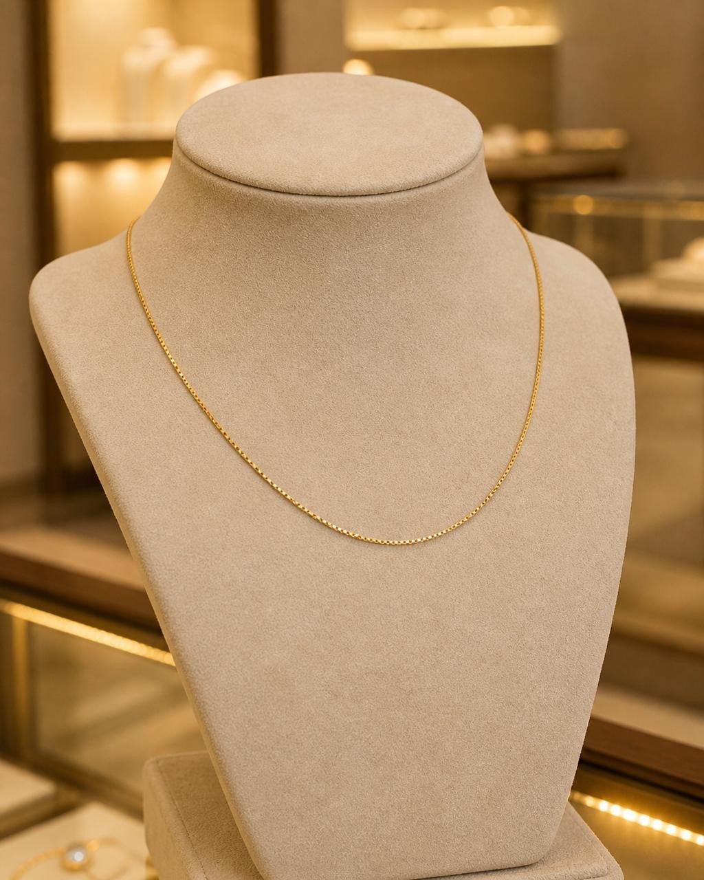 Italian Venetian Chain – 18K Gold, 20″ — original product photo 3