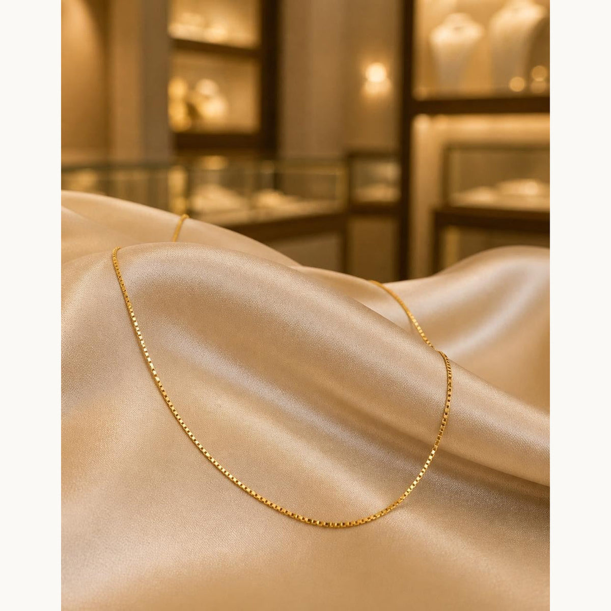 Italian Venetian Chain – 18K Gold, 20″ — original product photo 4