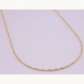 Italian Singapore Chain – 18K Gold, 15″ — original product photo 6
