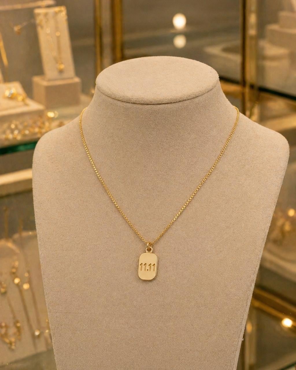 11:11 Pendant Necklace – Gold Plated — original product photo 5
