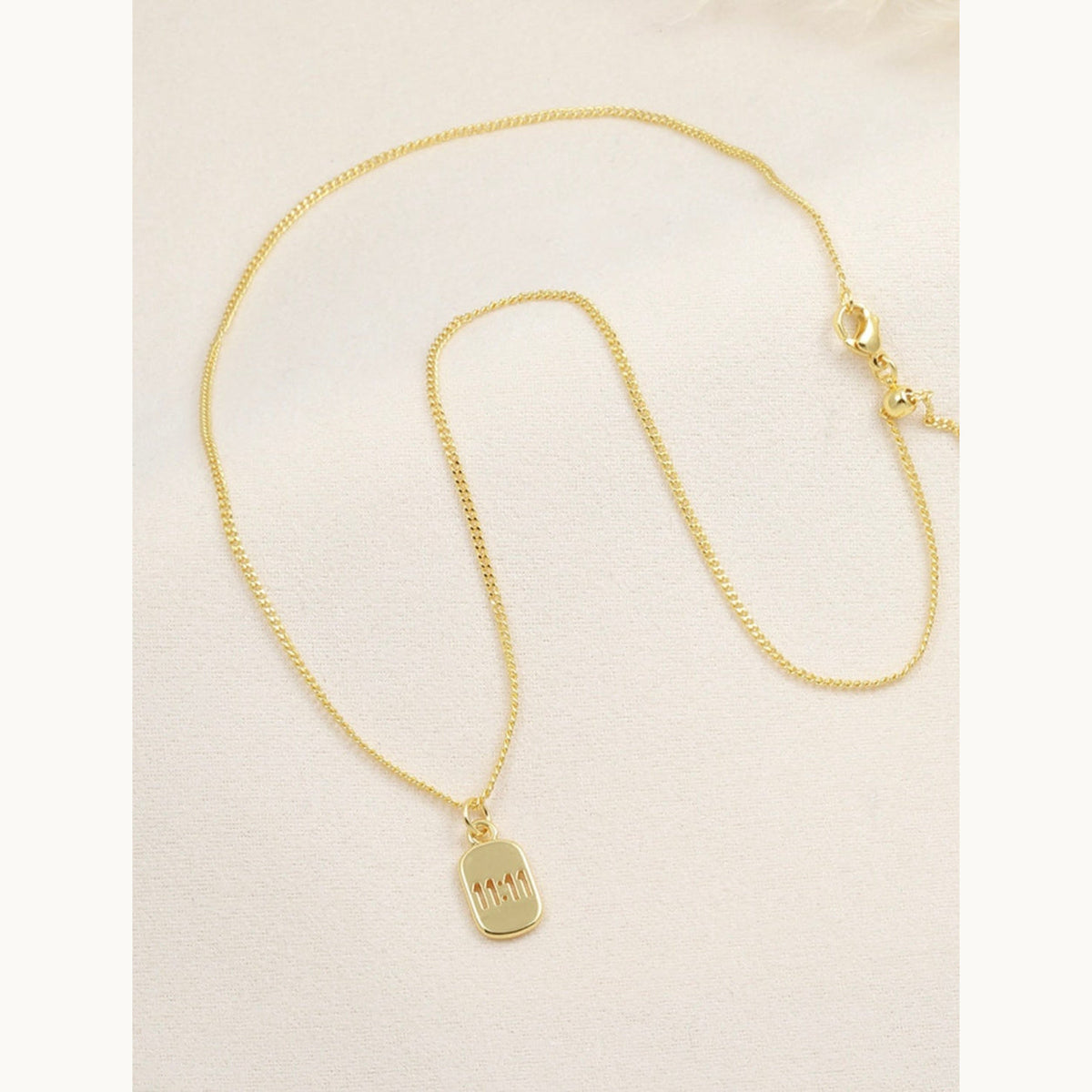 11:11 Pendant Necklace – Gold Plated — original product photo 6