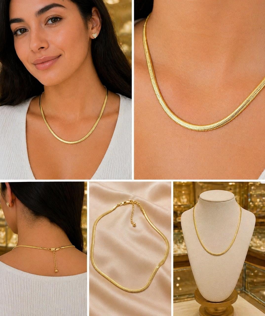 Minimalist Fine Chain Necklace – Gold Plated — original product photo 4