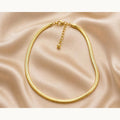 Smooth Snake Chain Necklace – 18–20″ – Gold Plated — original product photo 5