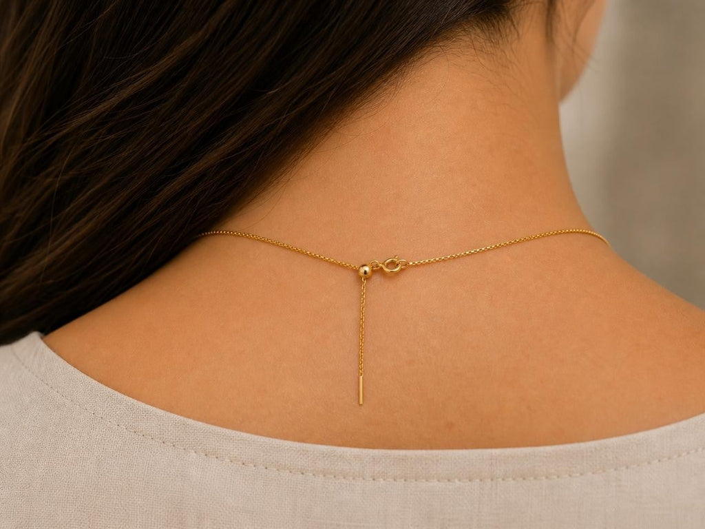 Pink Round Stone Pendant Necklace – Gold Plated — original product photo 4