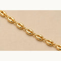 Coffee Bean Link Chain Necklace – 20″ – Gold Plated — original product photo 1