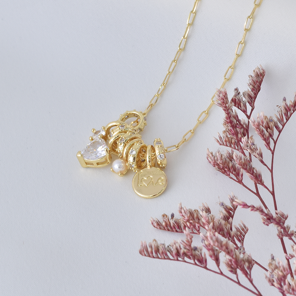 Love Charm Necklace – Gold Plated — original product photo 7