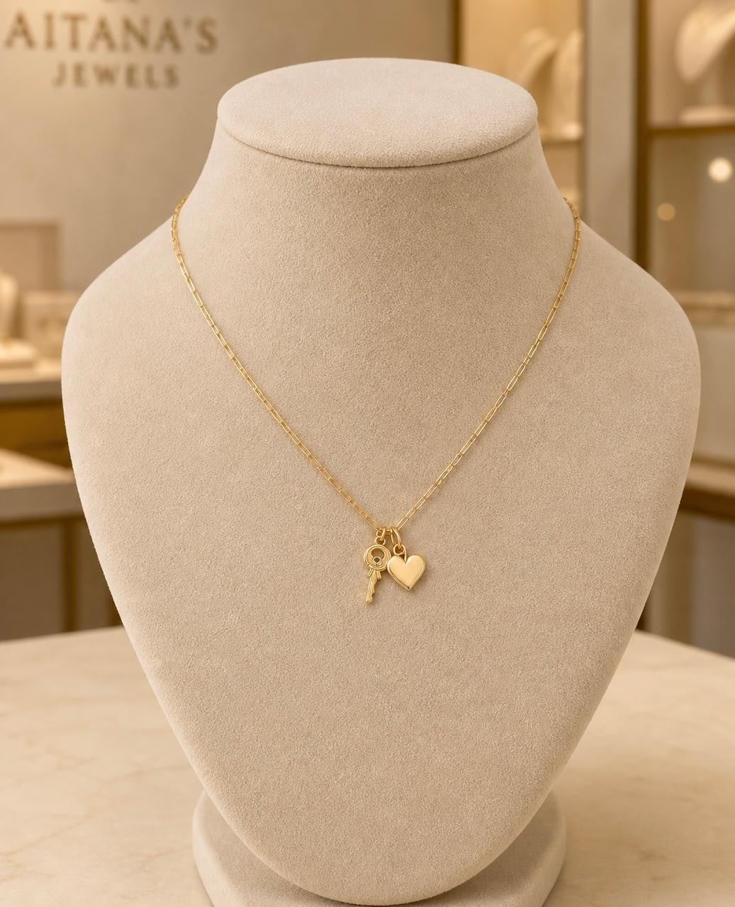 Key to My Heart Necklace – Gold Plated — original product photo 3