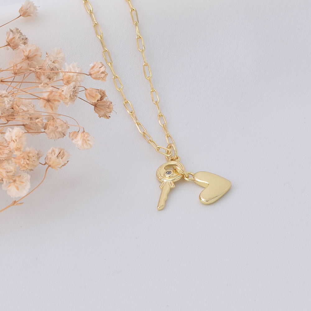 Key to My Heart Necklace – Gold Plated — original product photo 4