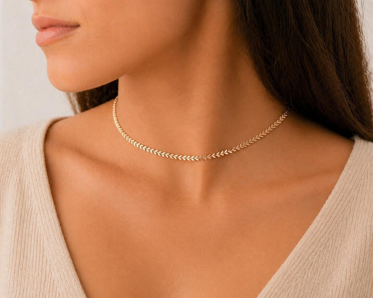 Radiant Braided Chain Necklace – Gold Plated — original product photo 1