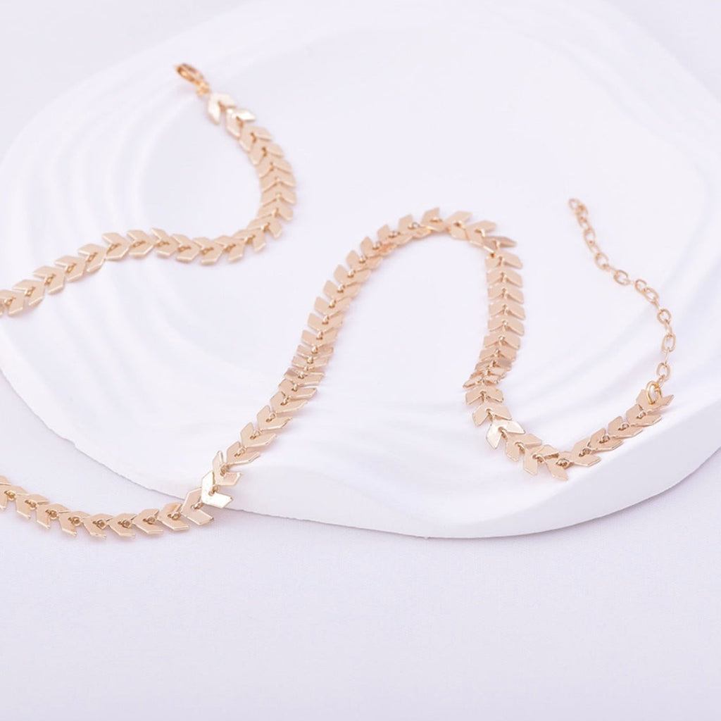 Radiant Braided Chain Necklace – Gold Plated — original product photo 3
