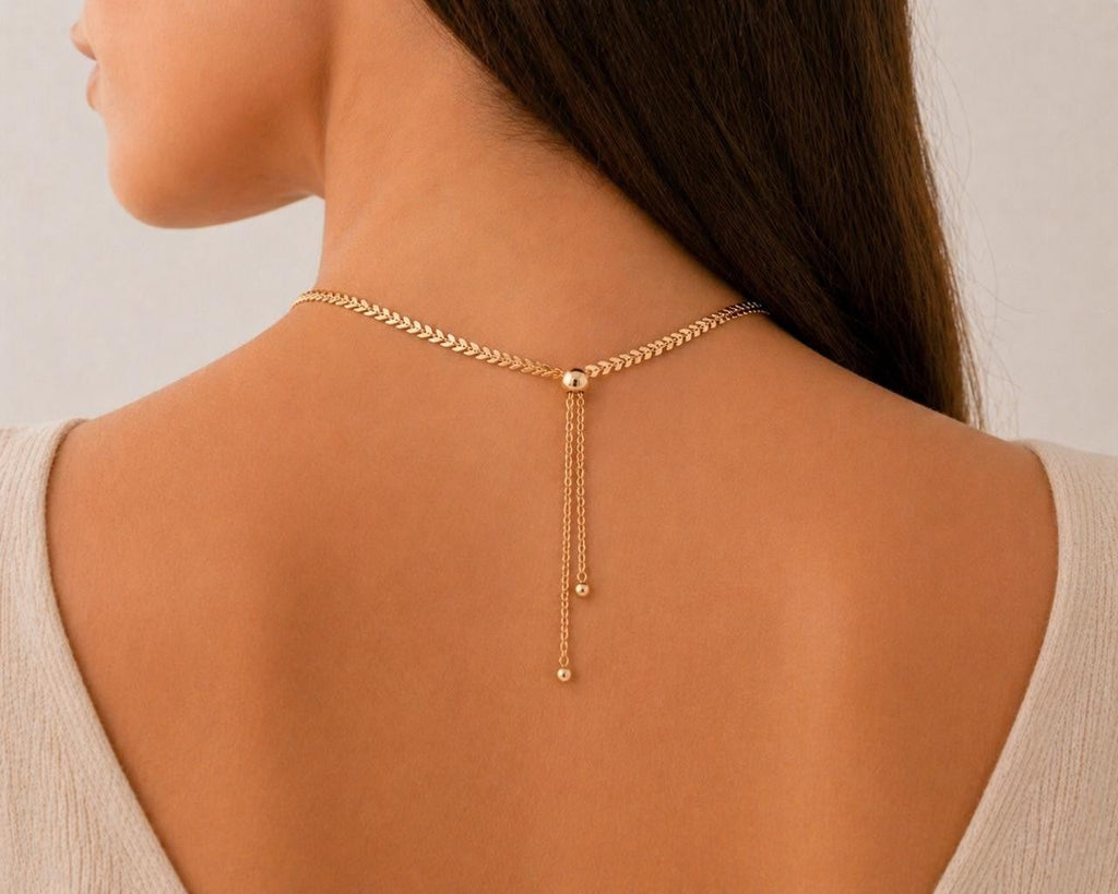 Radiant Braided Chain Necklace – Gold Plated — original product photo 4