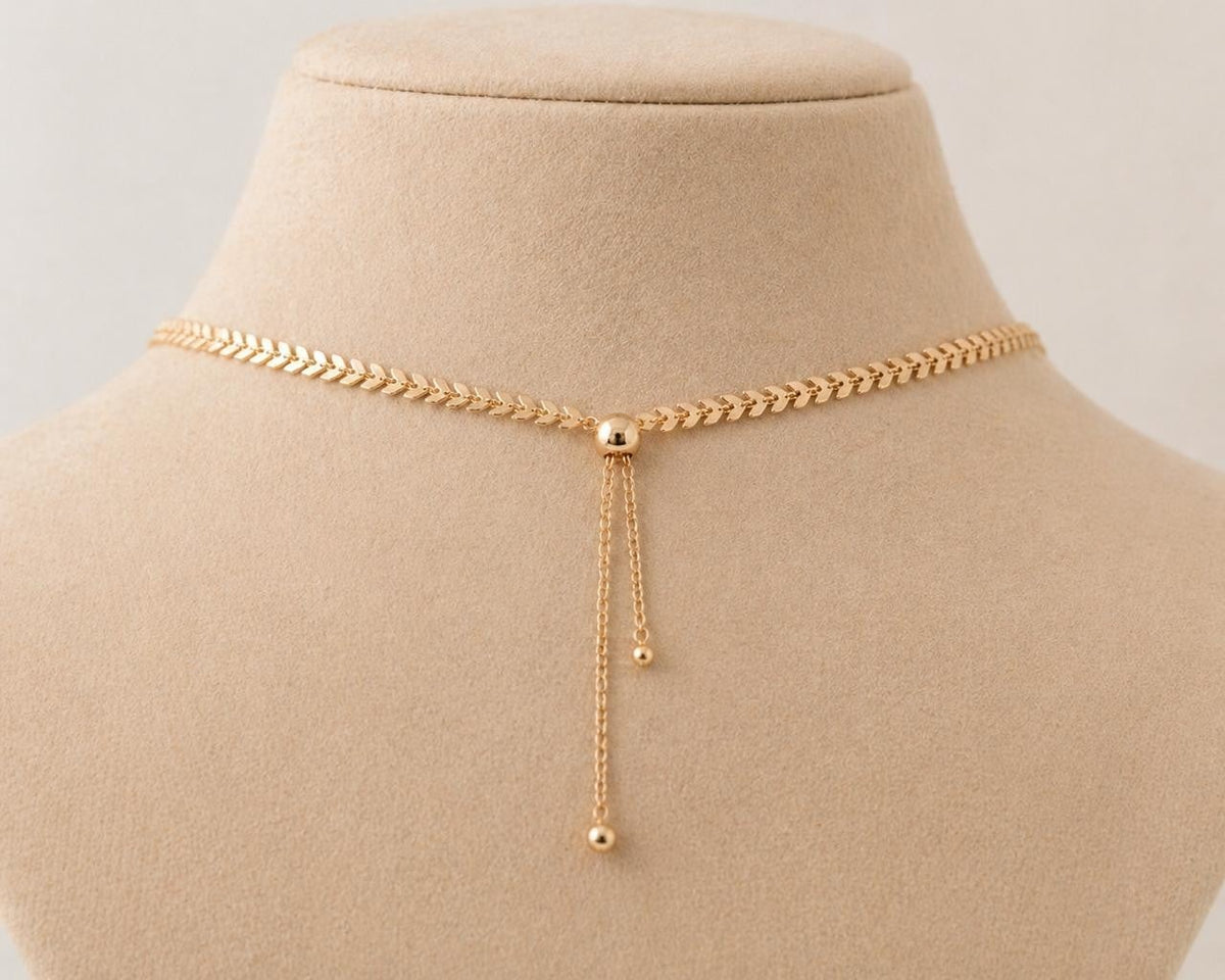 Radiant Braided Chain Necklace – Gold Plated — original product photo 5