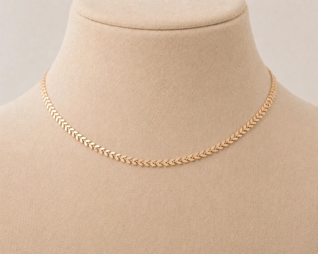 Radiant Braided Chain Necklace – Gold Plated — original product photo 6