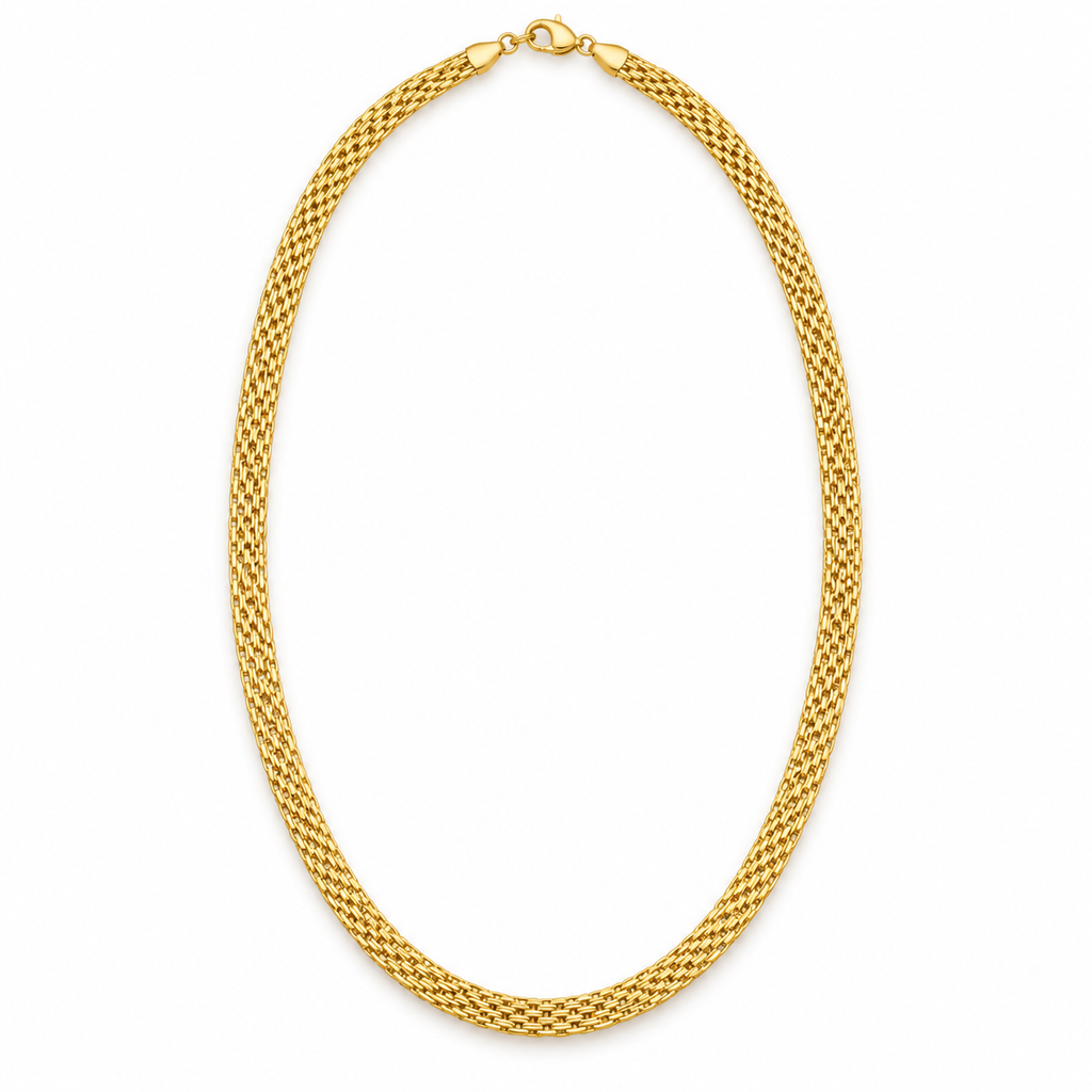 18K Gold Filled Chinese Weave Chain – 23 Inches — Product view