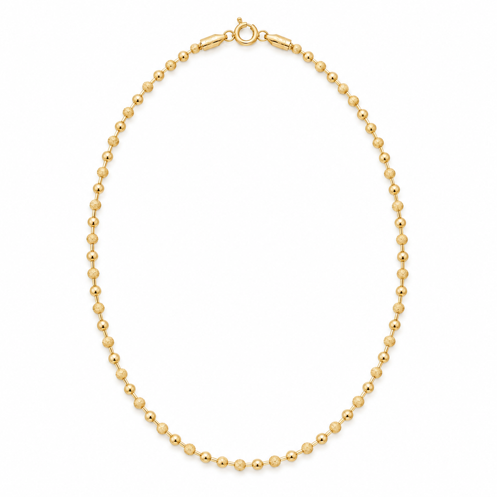 cadena hombre militar -Gold filled18k — Product view