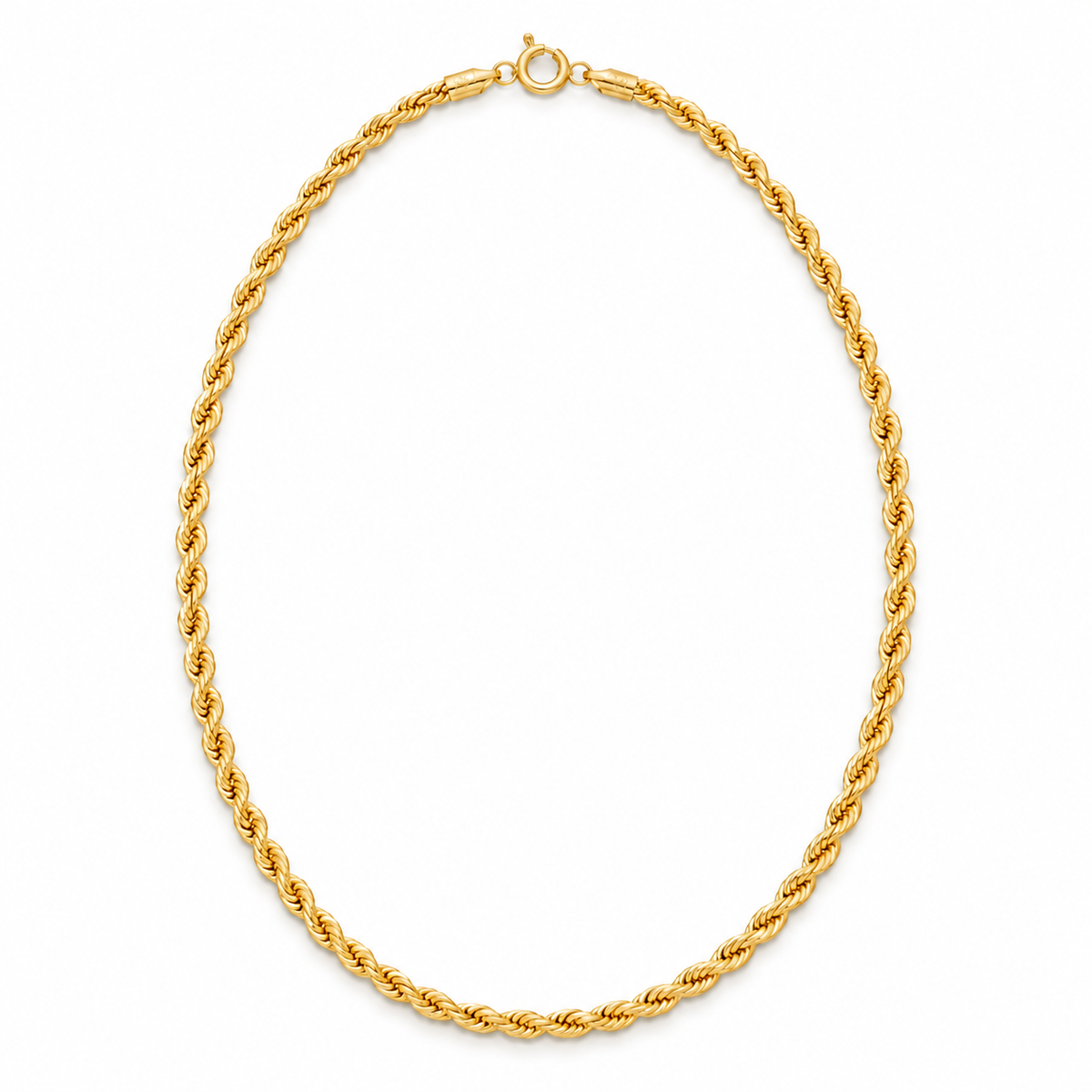 18K Gold Filled Rope Chain – 19 Inches — Product view