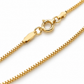 Box Chain Necklace 18K Gold Filled – 17.7” — Chain detail