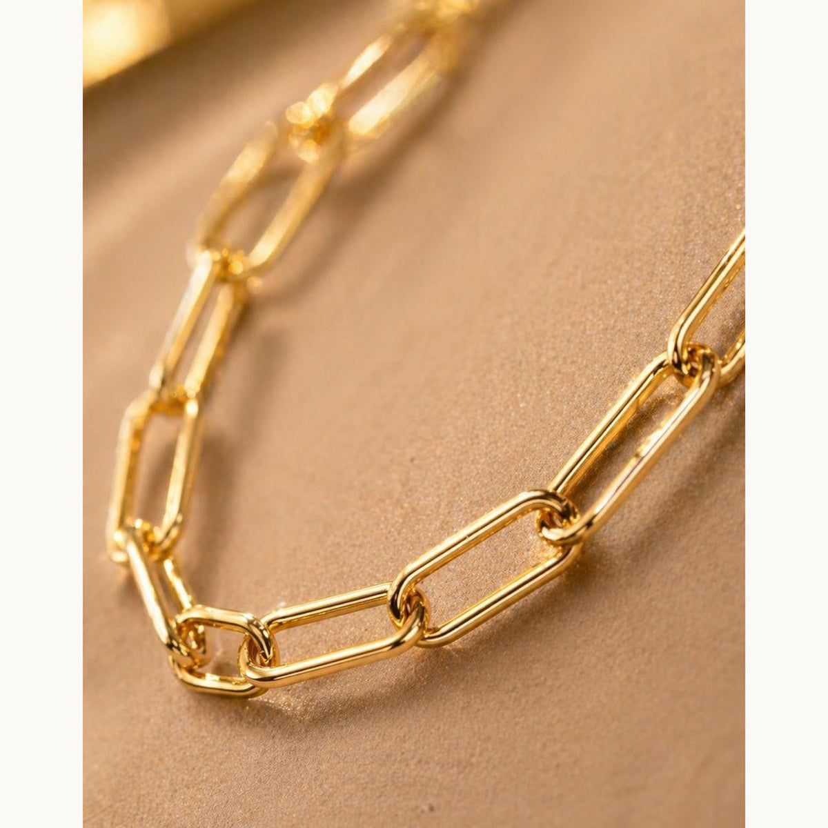 Classic Paperclip Chain – Gold Plated — original product photo 1