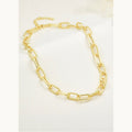 Diamond-Cut Paperclip Chain Necklace – Gold Plated — original product photo 1