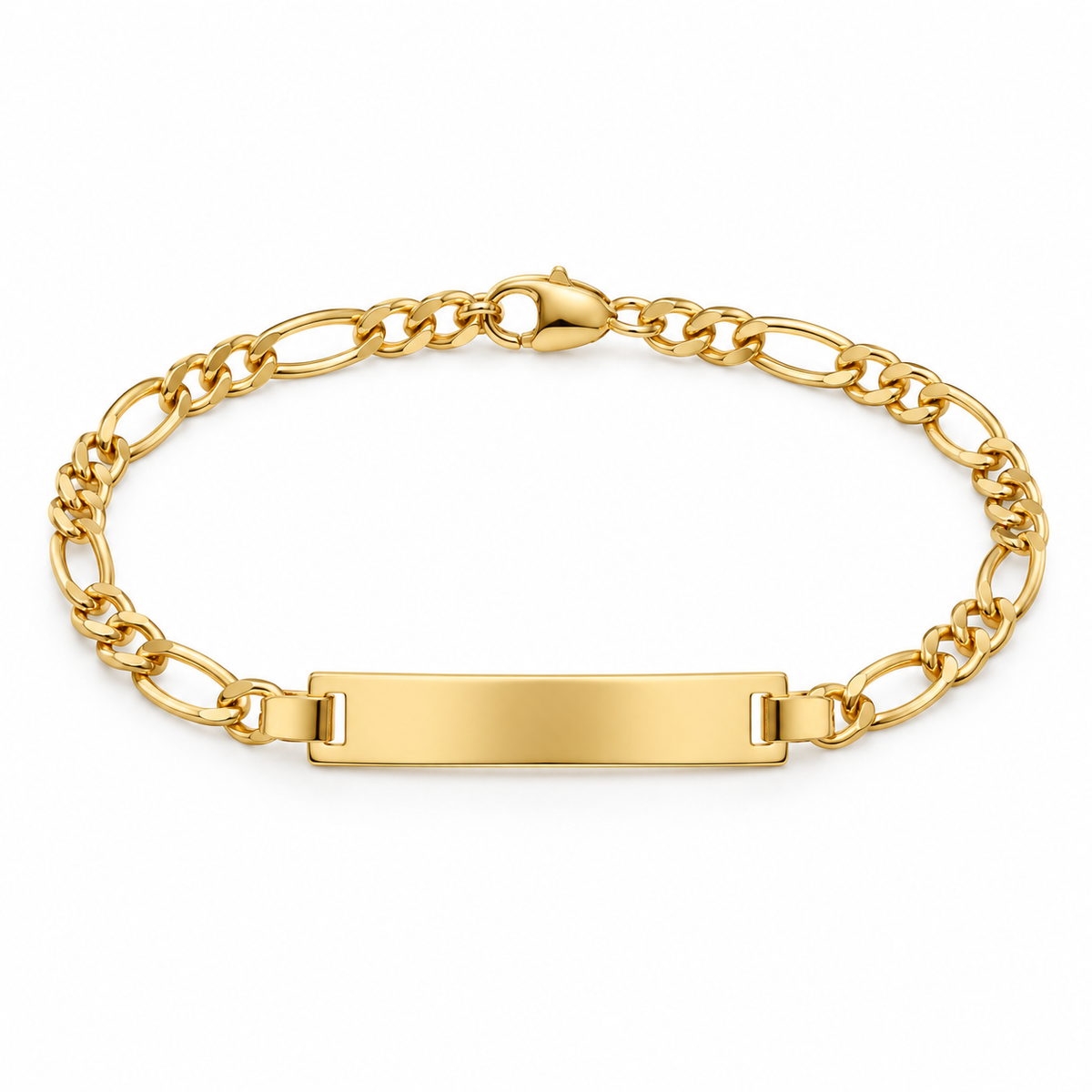 18K Gold Filled Chinese Weave ID Bracelet – 7.5 Inches — Product view