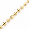 cadena hombre militar -Gold filled18k — Close up · uniform white background