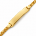 Identification Bracelet Slim Gold Filled 18K — Close up