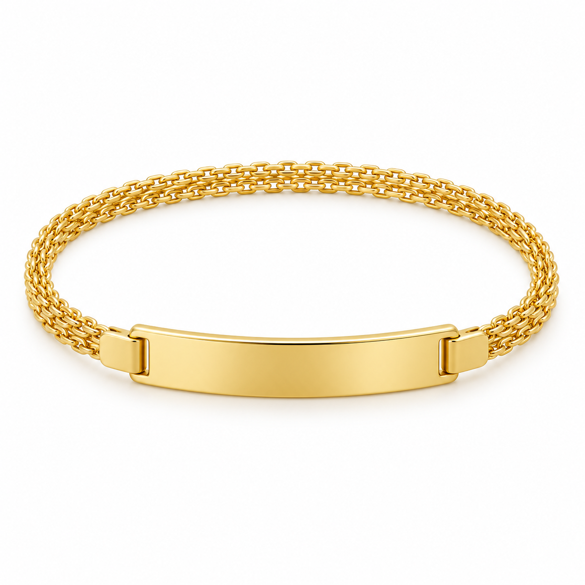 Identification Bracelet Slim Gold Filled 18K — Product view