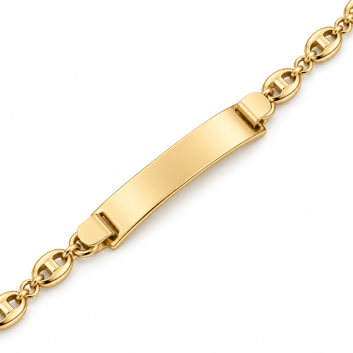 Pulsera de Identificación GUCCI Gold Filled18K — Close up