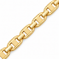 Figaro Chain Necklace - 18K Gold Filled — Close up · uniform white background