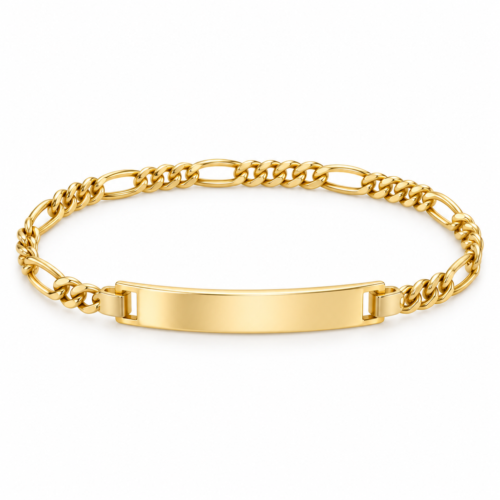 18K Gold Filled ID Bracelet – 8 Inches — Product view