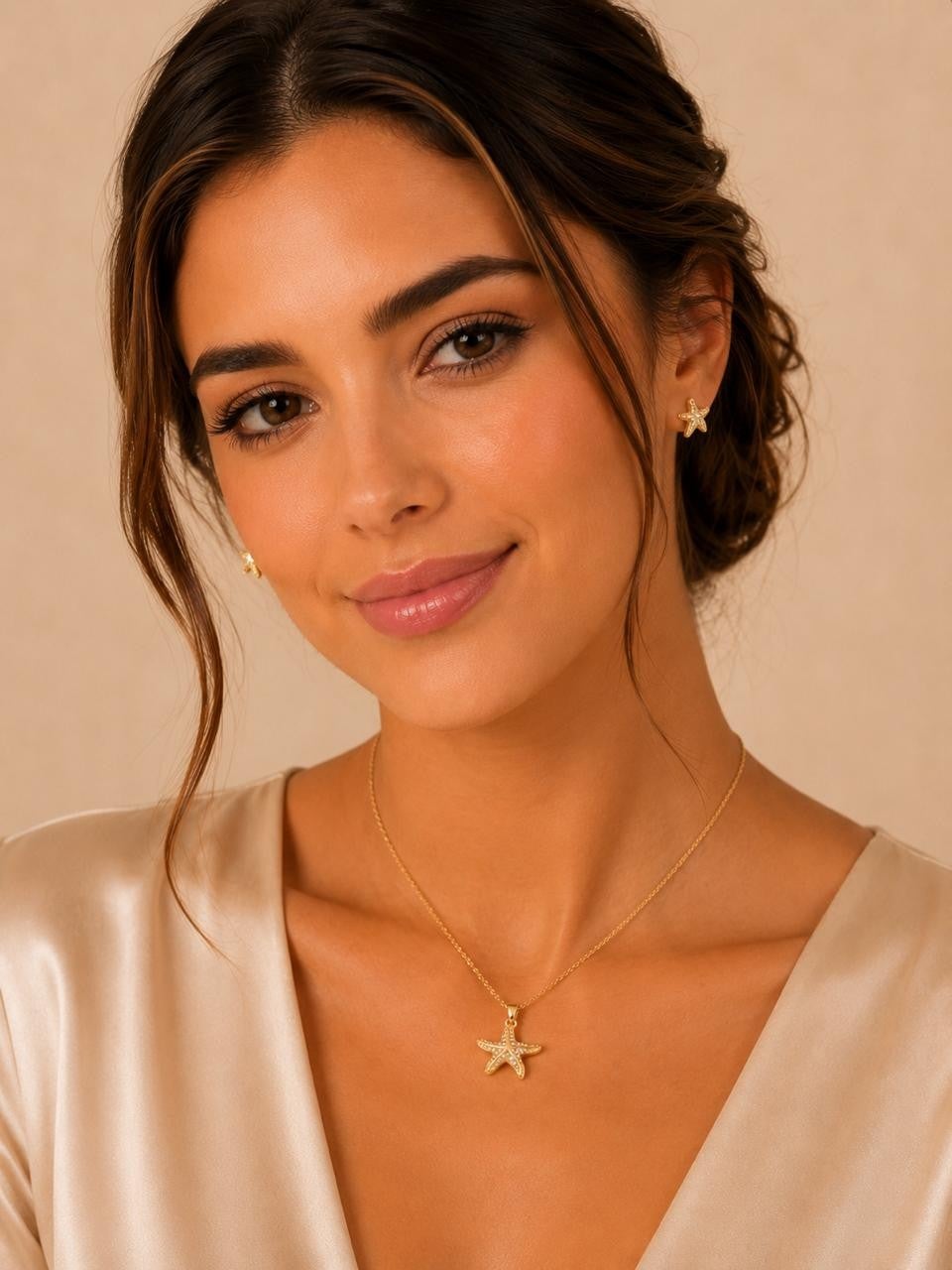 Starfish Sparkle Jewelry Set – Gold Plated — original product photo 2