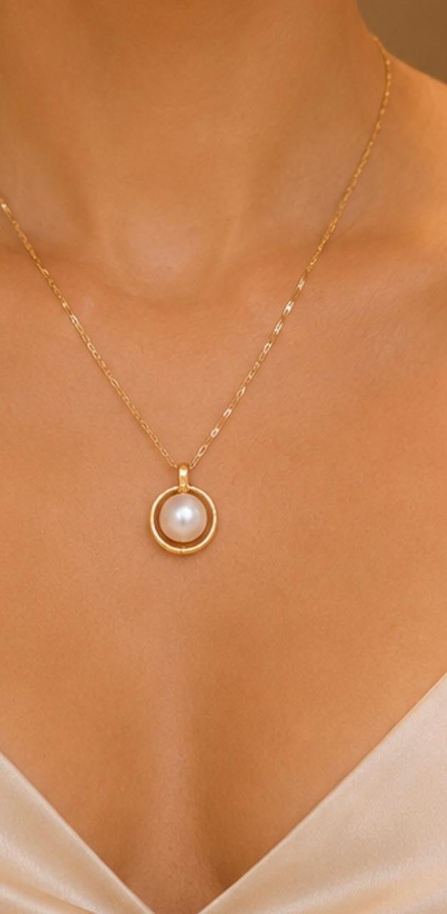Pearl Halo Jewelry Set – Gold Plated — original product photo 4