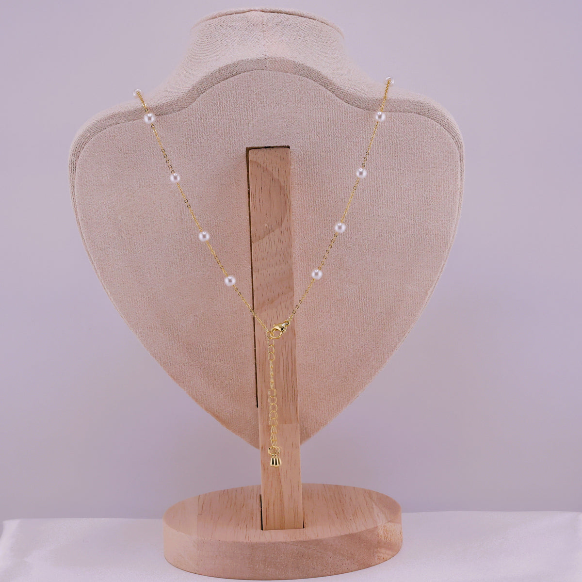 Pearl Y-Necklace – Gold Plated — original product photo 9