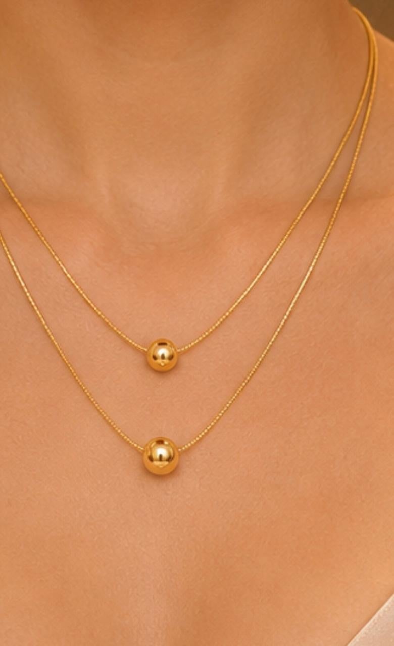 Elegant Bead Jewelry Set – Gold Plated — original product photo 3